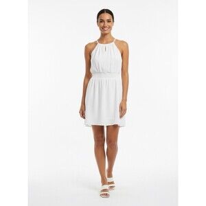 no boundaries white halter dress size S (Pre-loved)